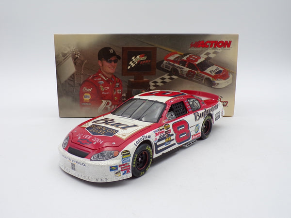 DALE EARNHARDT JR 2004 BUDWEISER BORN TO DATE TWIN 125 WIN RACED VERSION 1:24 NASCAR DIECAST