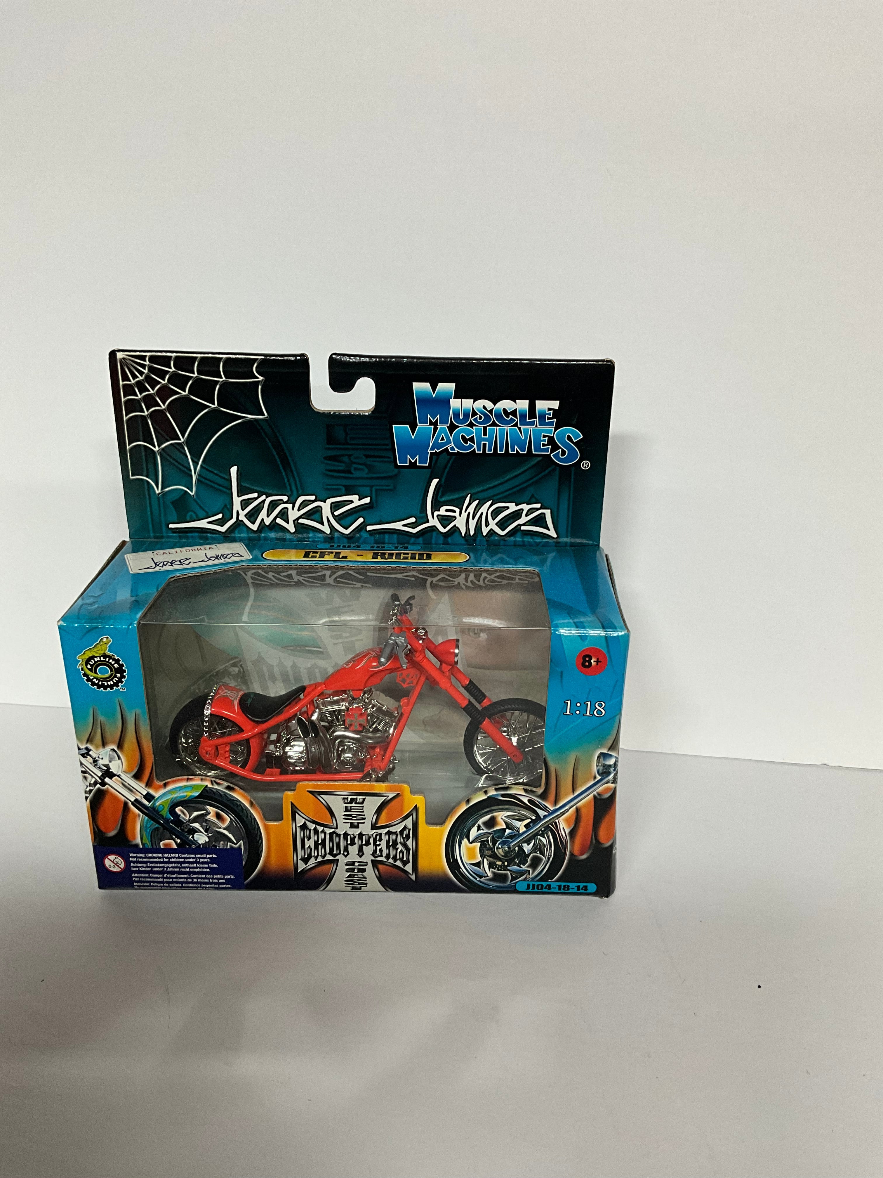 2003 JESSE JAMES CFL-RIGID WEST COAST CHOPPERS 1:18 DIECAST