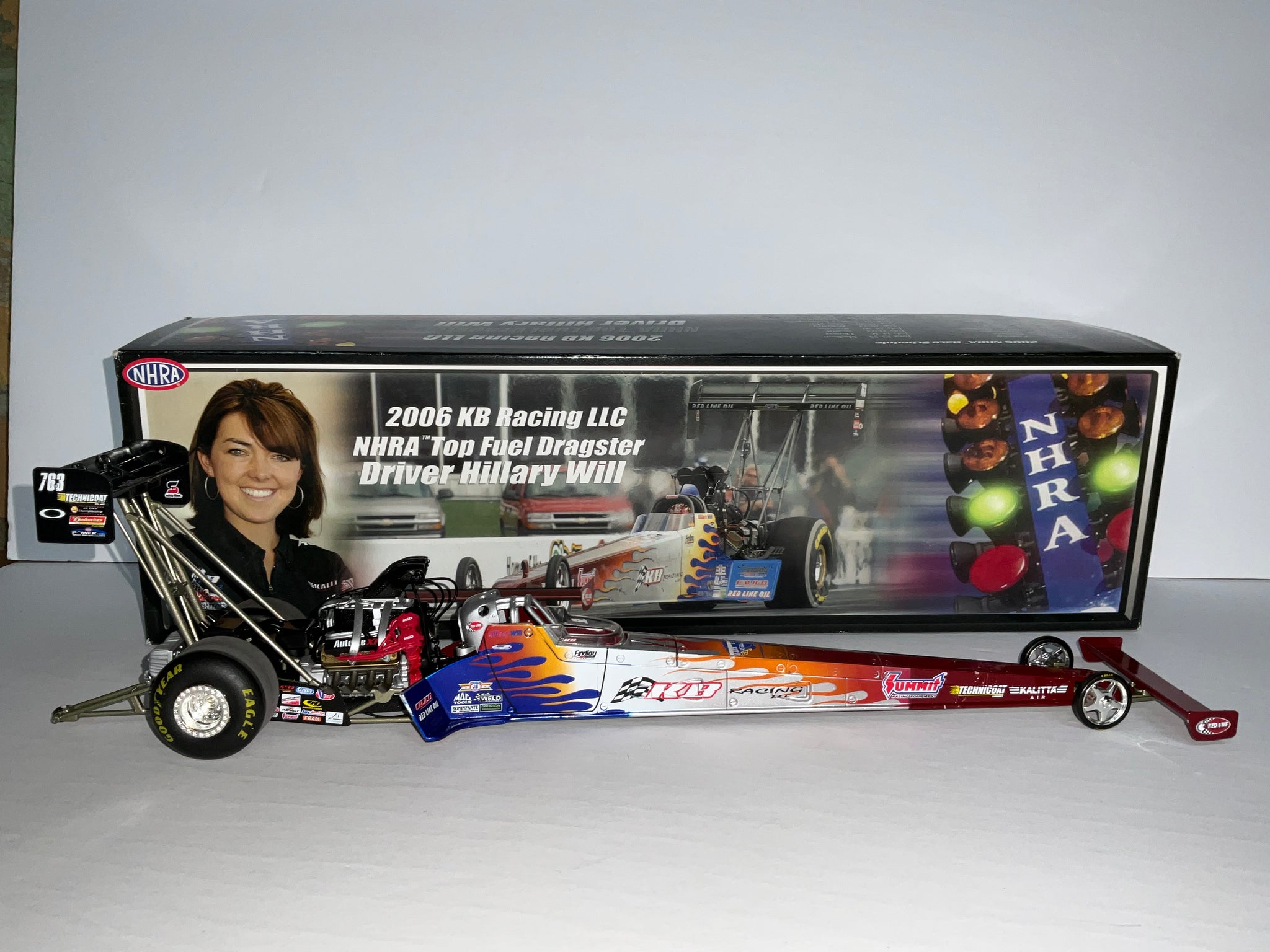 HILLARY WILL 2006 KB RACING 1:24 NHRA TOP FUEL DIECAST DRAGSTER - Raci ...