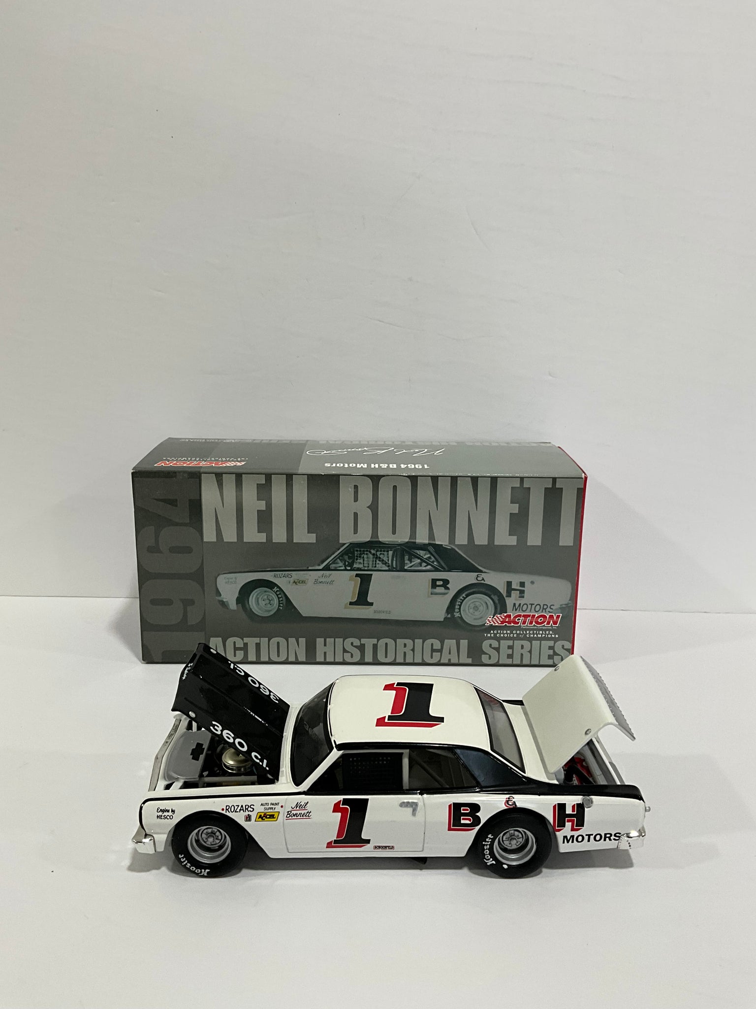 NEIL BONNETT 1964 B & H MOTORS CHEVELLE 1:24 NASCAR DIECAST - Action Racing Collectables  Historical Series