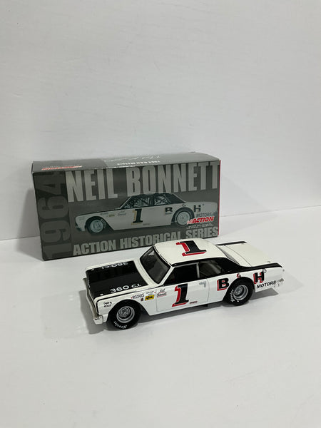 NEIL BONNETT 1964 B & H MOTORS CHEVELLE 1:24 NASCAR DIECAST - Action Racing Collectables  Historical Series
