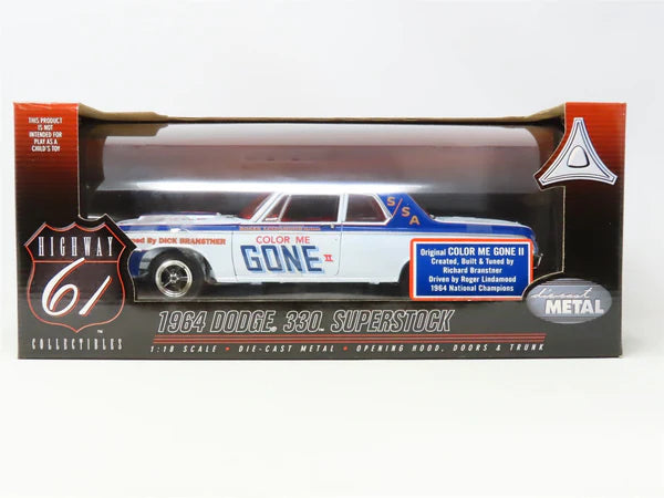 Miniature Dodge 330 Superstock 1964 GONE - Highway 61 1/18, Blanche, Collection