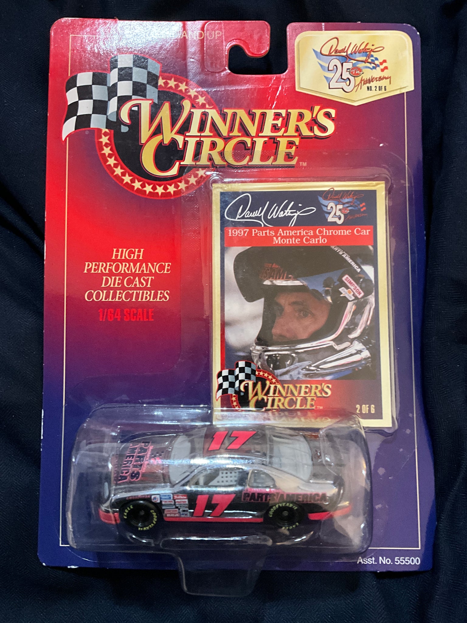 DARRELL WALTRIP 25th ANNIVERSARY 1997 PARTS AMERICA 1:64 NASCAR DIECAST - Winner's Circle
