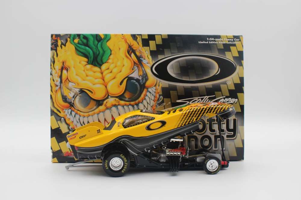 SCOTTY CANNON 1999 OAKLEY 1:24 NHRA DIECAST FUNNY CAR SCOTTY CANNON 1999 OAKLEY 1:24 NHRA DIECAST FUNNY CAR