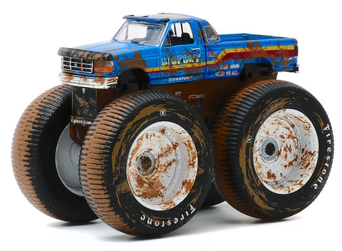 BIGFOOT #7- 1996 FORD F-250 MONSTER TRUCK (Dirty Version) 1:64 GREENLIGHT DIECAST