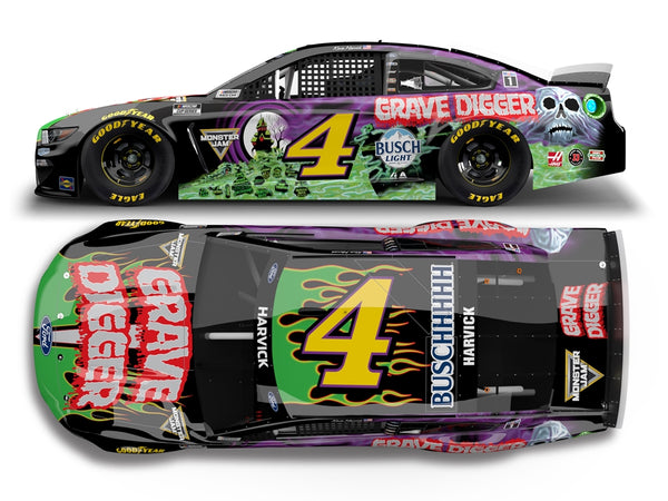 KEVIN HARVICK 2021 GRAVE DIGGER 1:24 NASCAR DIECAST